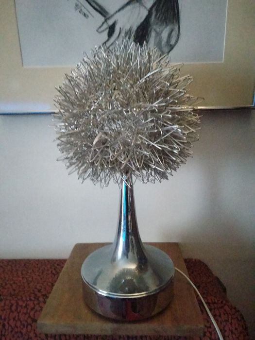 Candeeiro de mesa cromado