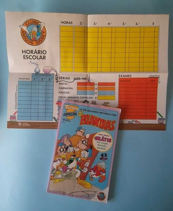 Disney Especial Nº 21 com brinde: Horário escolar gigante