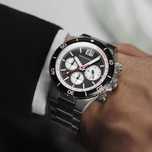 Spinnaker Hydrofoil Panda Black Meca-Quartz Chrono Big-Date