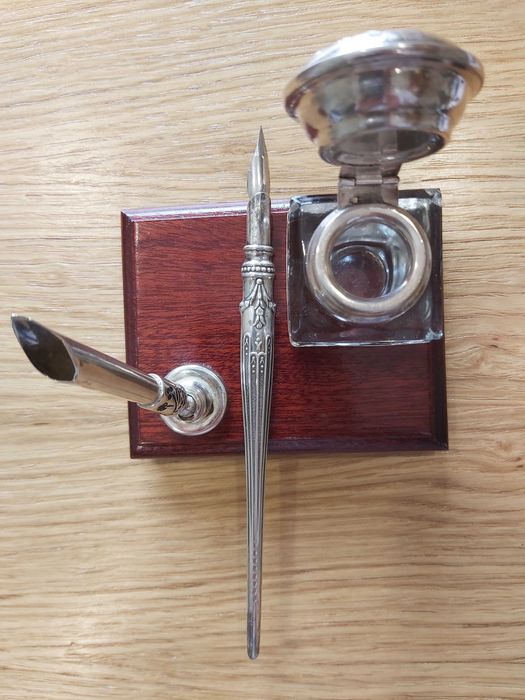 Tinteiro em prata de lei (925)