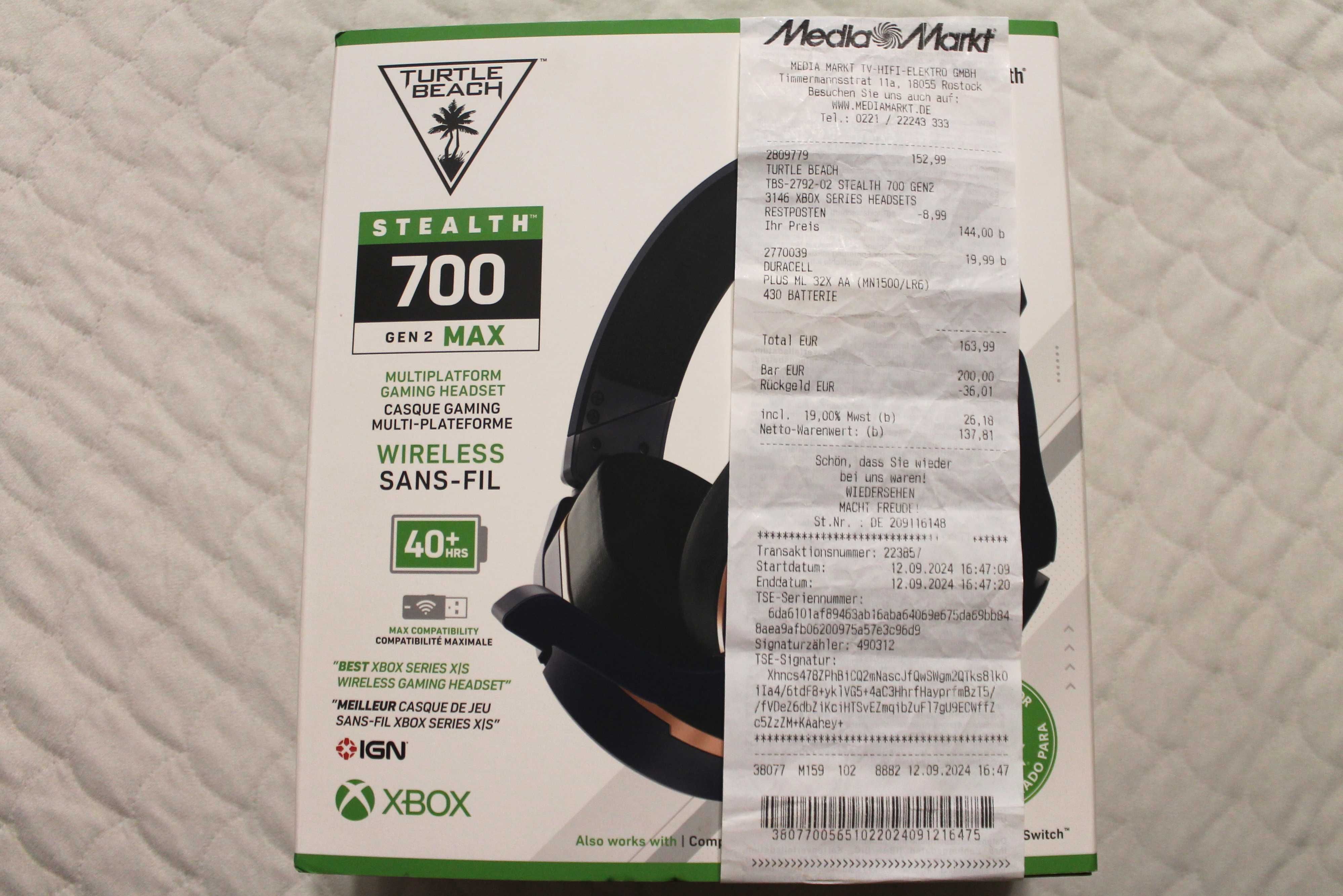 Słuchawki Bezprzewodowe Mikrofon Turtle Beach Stealth 700 Gen 2 MAX