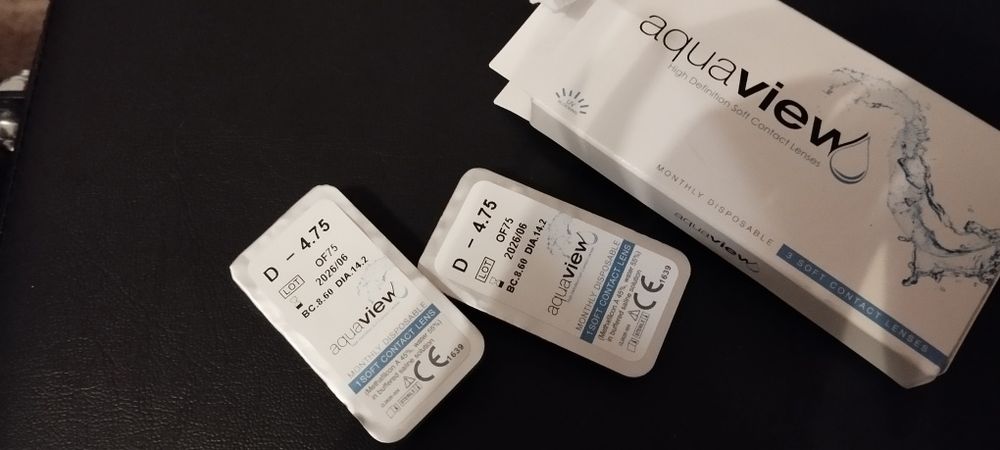 Soczewki kontaktowe miesięczne -4,75 2 sztuki