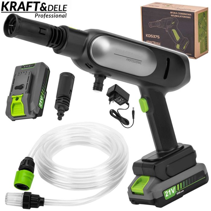 KRAFT&DELE Myjka Ciśnieniowa Akumulatorowa 21v Kompaktowa KD5375