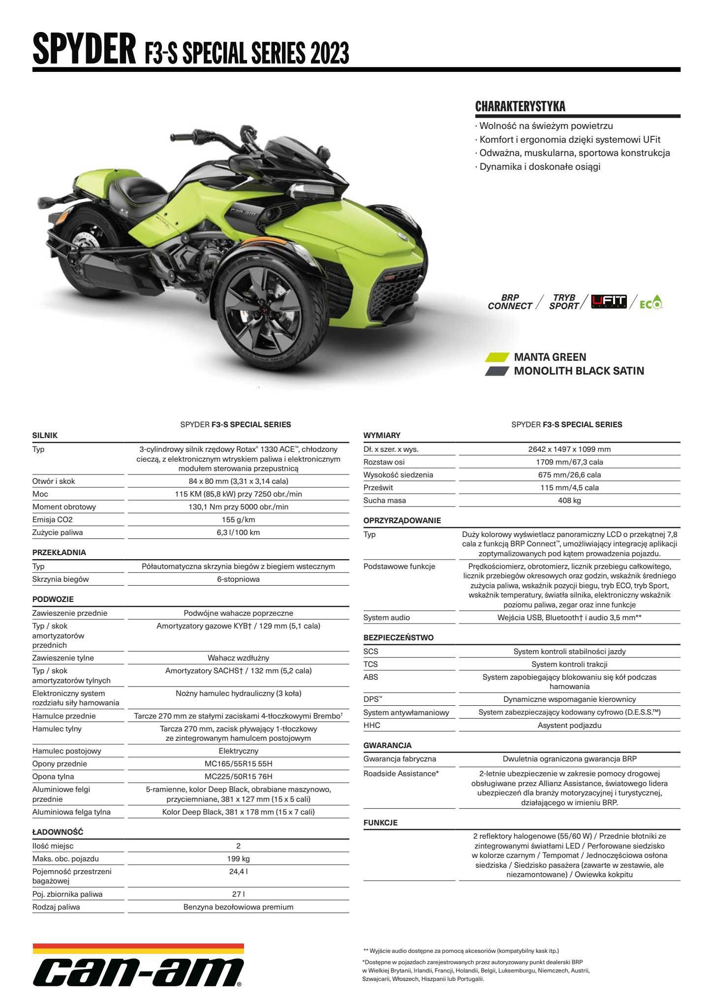 Wynajem Wypożyczalnia Motocykli Trójkołowych Ryker / Spyder / Can-Am