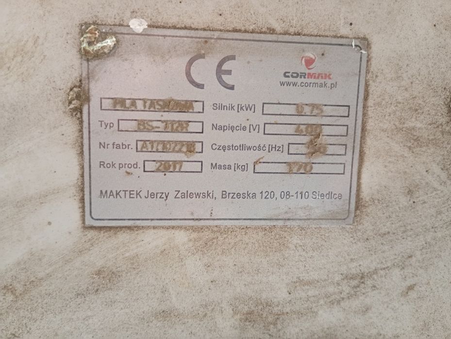 Przecinarka taśmowa cormak bs712R , skrętne ramię ,piła taśmowa.