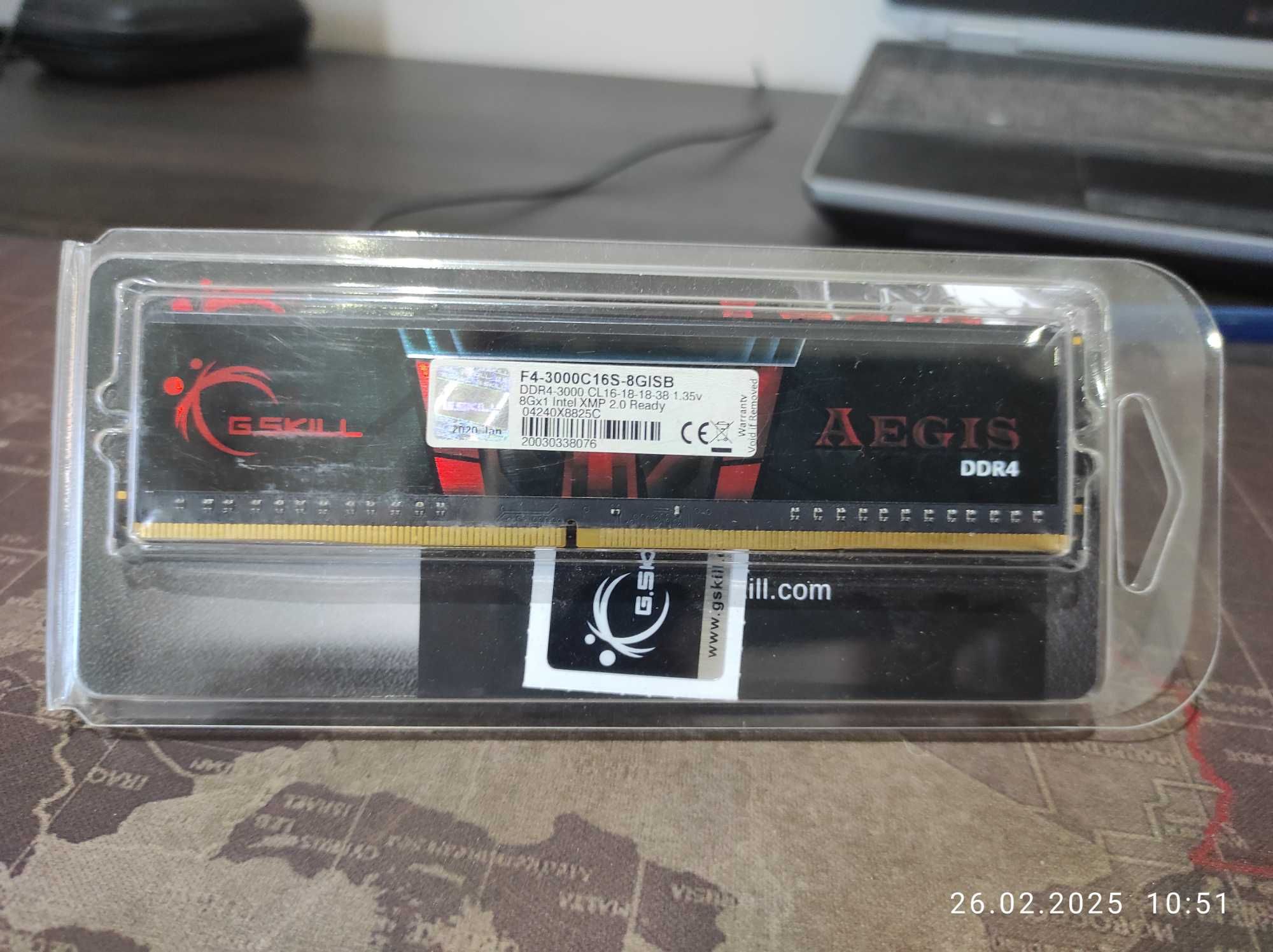Модуль памяти DDR4 8GB/3000 G.Skill Aegis XMP