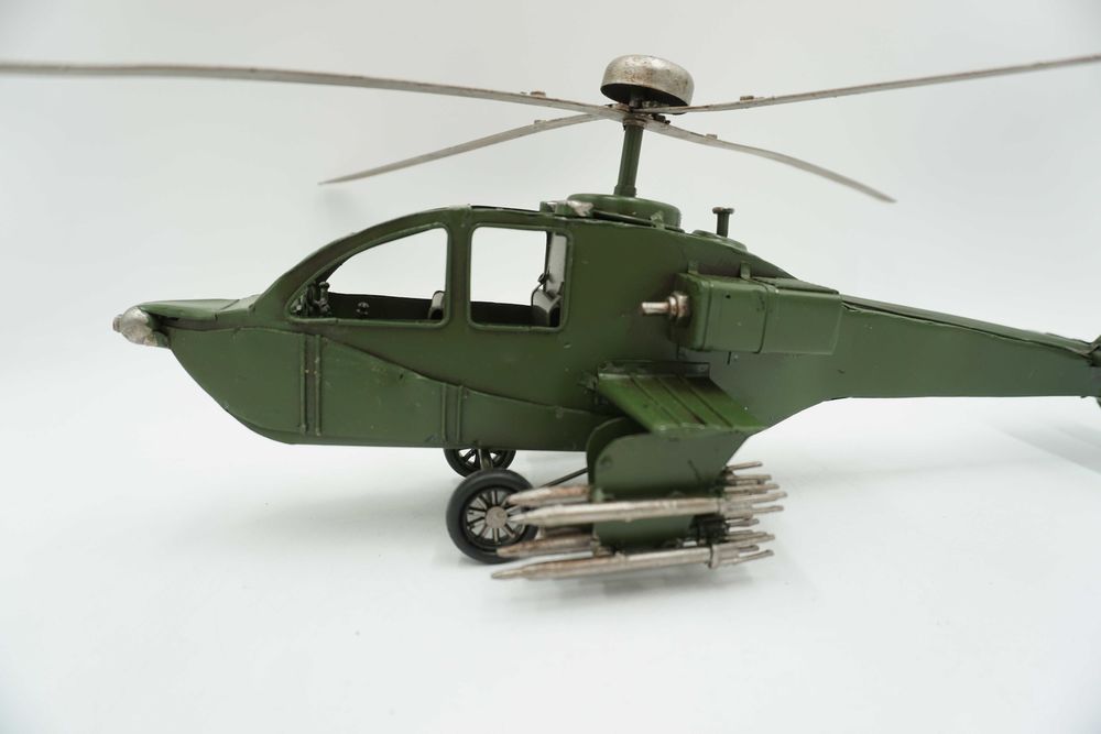 METALOWY model helikopter wojskowy-prezent