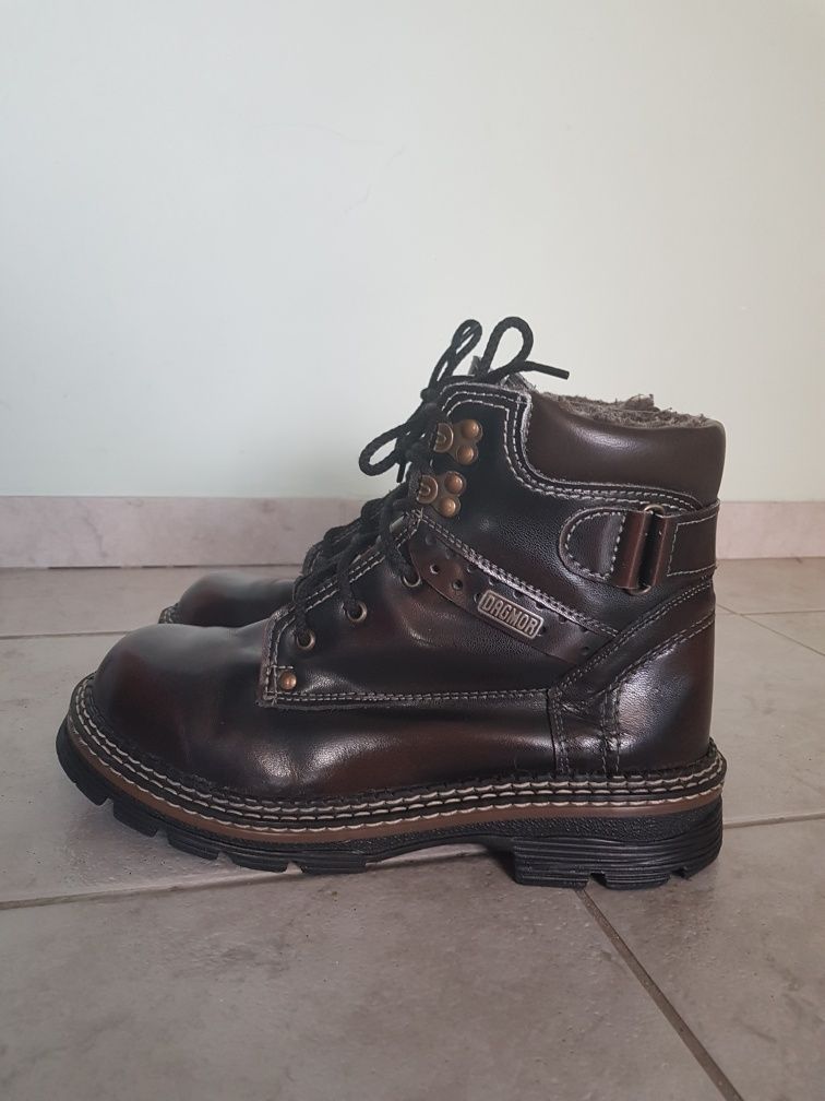 Buty męskie trapery polskie Dagmor skóra 40
