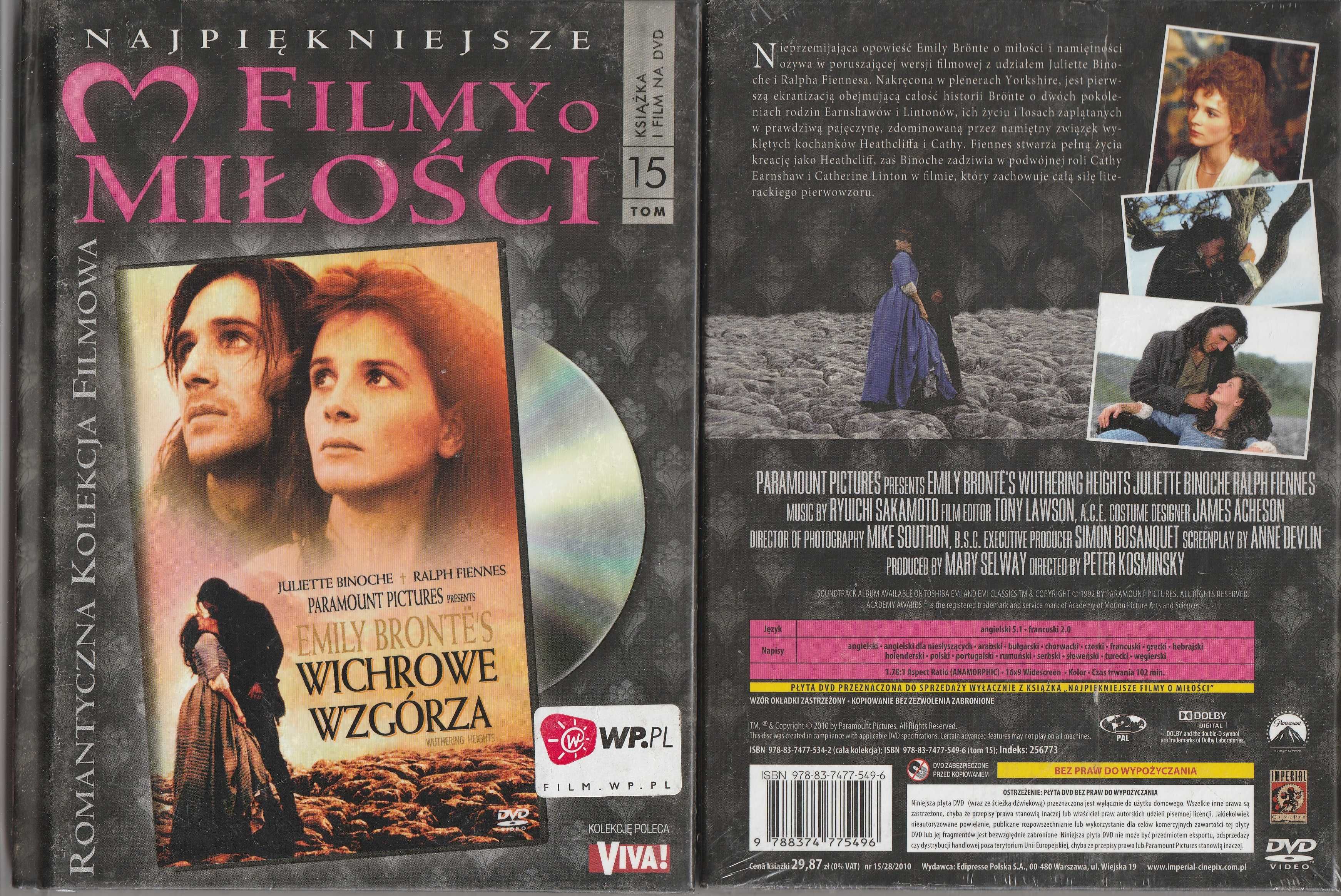 Wichrowe wzgórza Juliette Binoche DVD