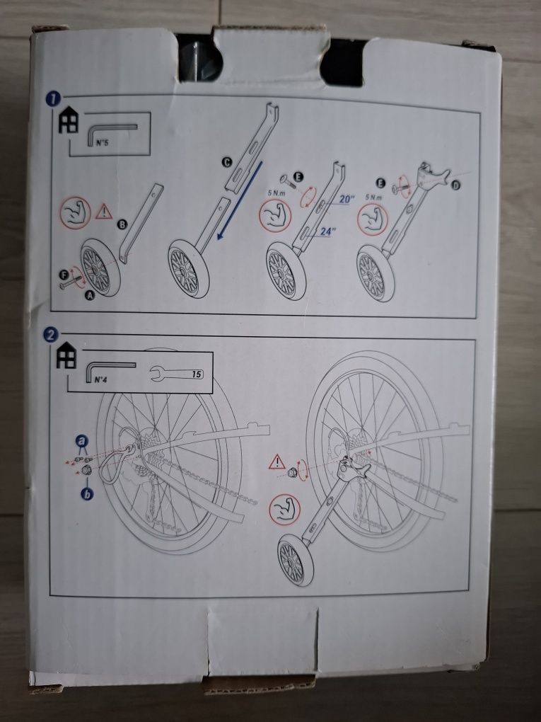 Kółka boczne do roweru 20 cali  i 24 cale BTwin
