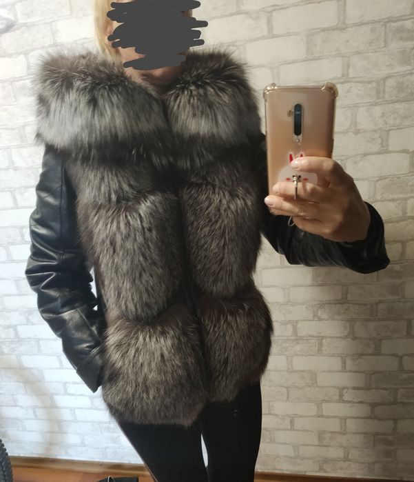 Куртка кожаная М