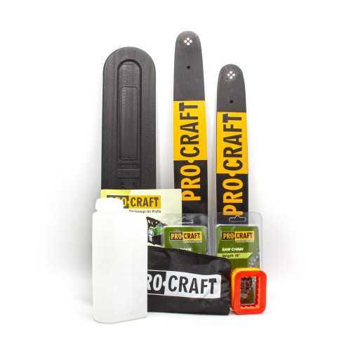 Бензопила Procraft GS-52P Высокооборотистая (2 шины+2 цепи) ТОП ПРОДАЖ