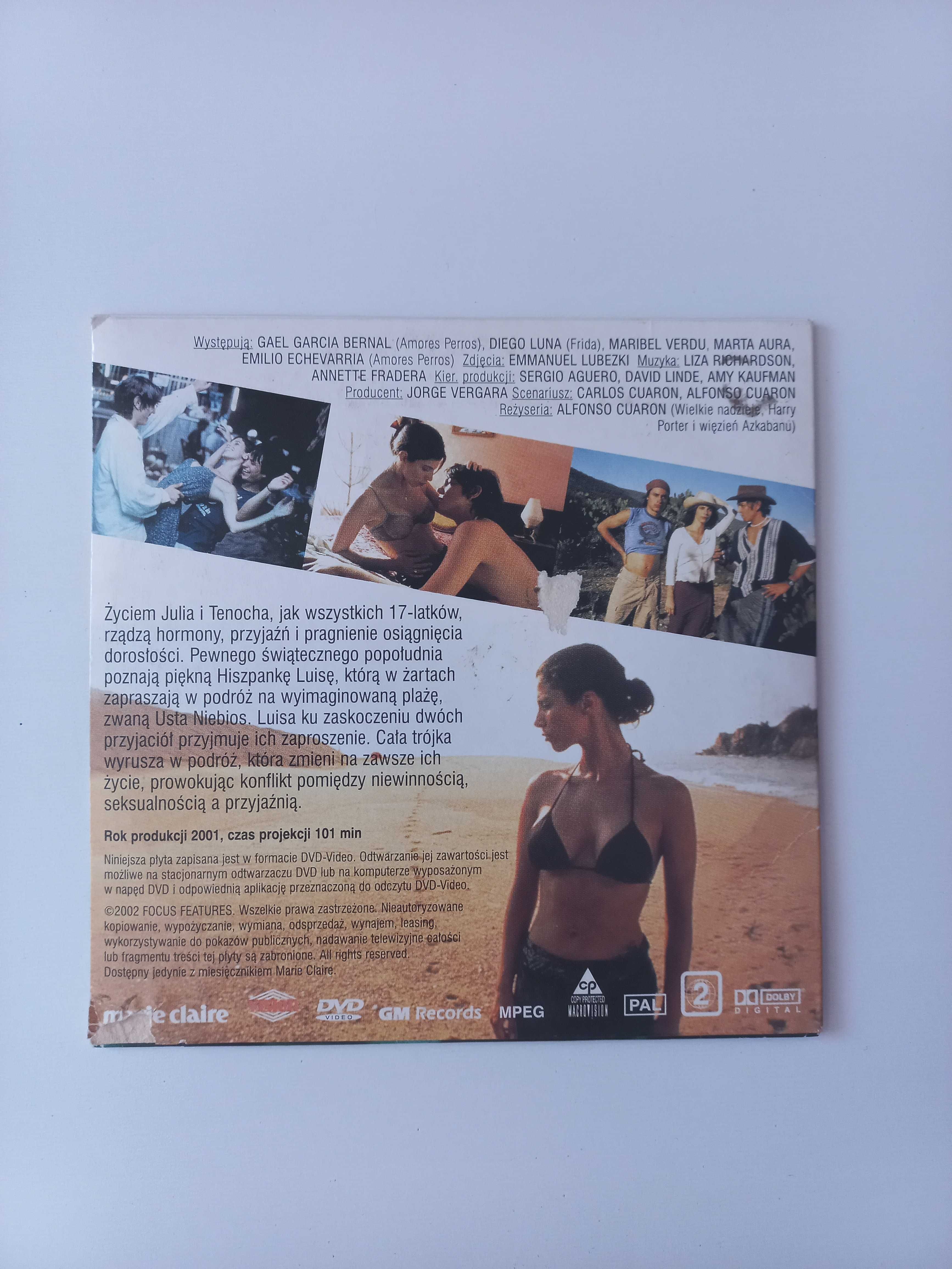 Film na DVD I twoją matkę też hiszpańskie kino