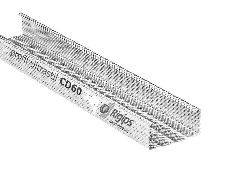 Profil główny sufit Rigips GypSerra/Ultrastil CD60 2,6m 3m 4m gr0,55mm