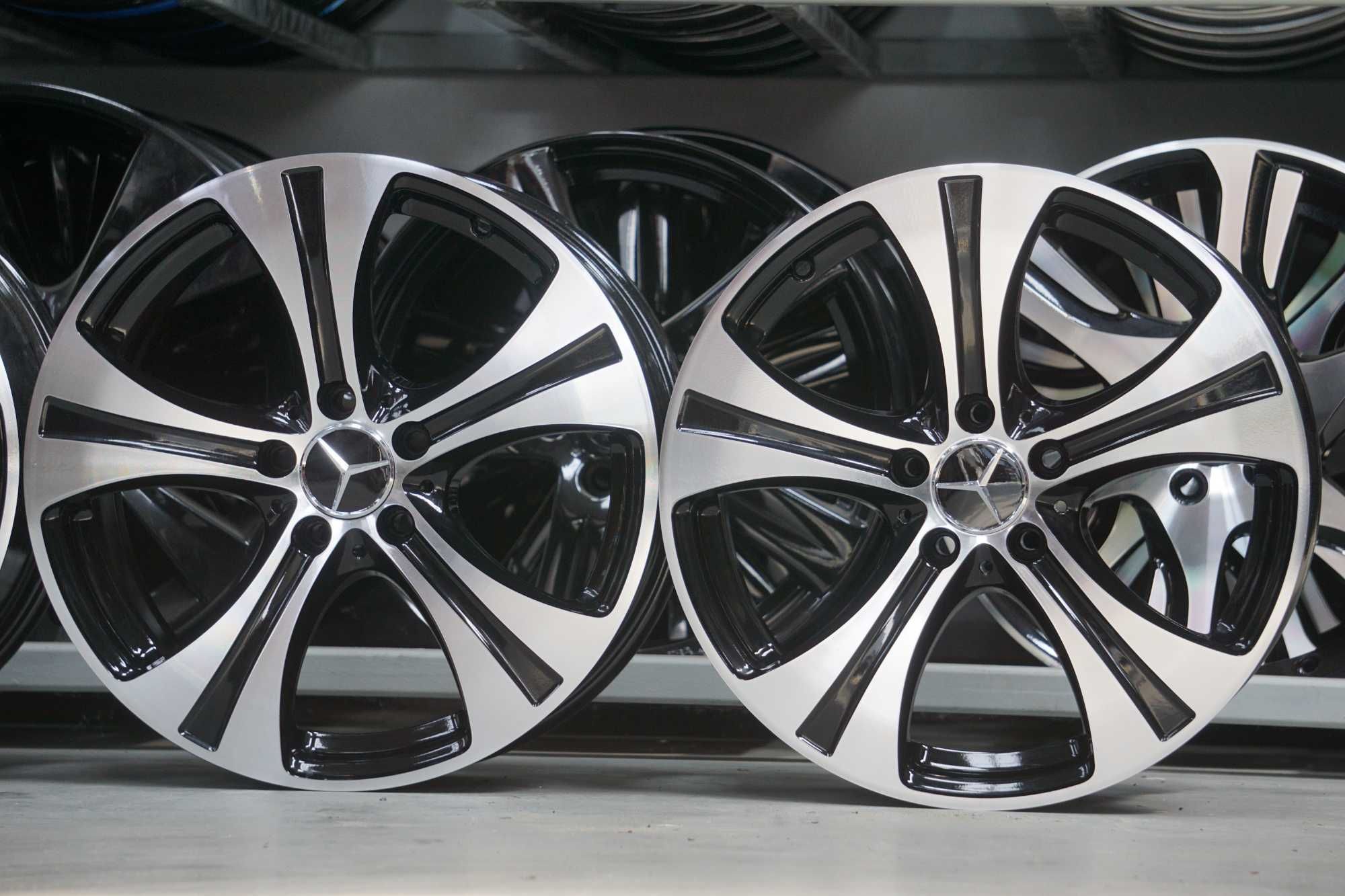 Alufelgi oryginał Mercedes 5x112 8Jx18 et38 cb66,6mm czarne, front cnc