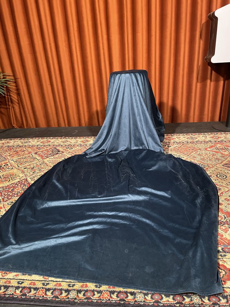 Zasłona Welurowa Welwet Gotowa Dekoracyjna 125x270 na Taśmie 6 sz
