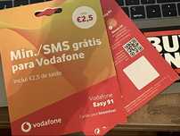 Vodafone Portugal +351 SIM Card Portuguese SMS OTP Code Aktive