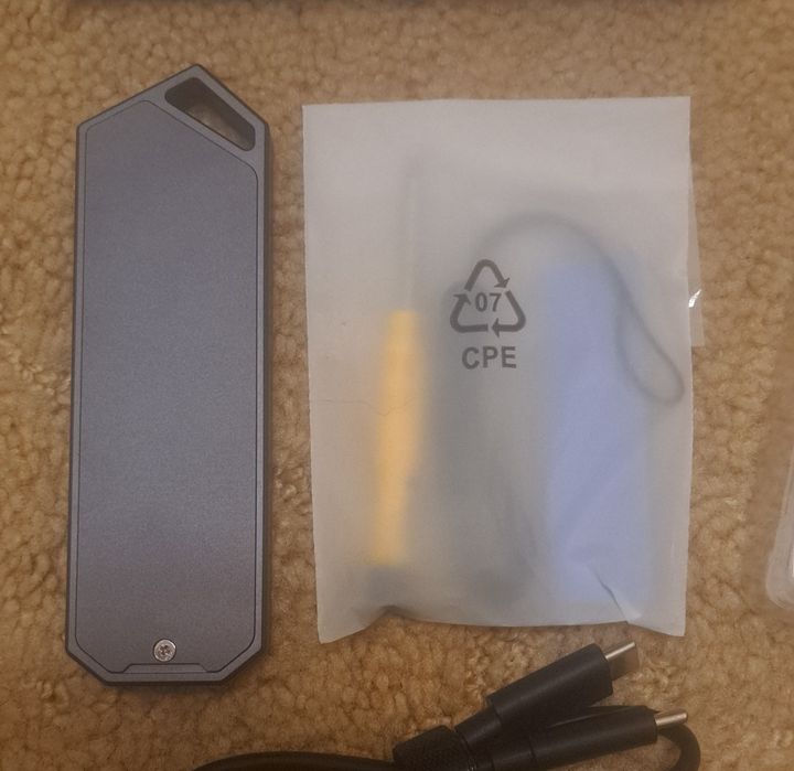 зовнішній карман для SSD M2 NVME UnionSine Gen2 10Gbps USB 3.2 Type C