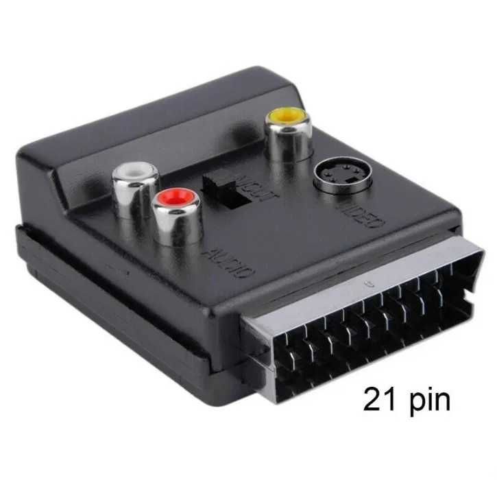 Adaptador SCART RCA audio vídeo