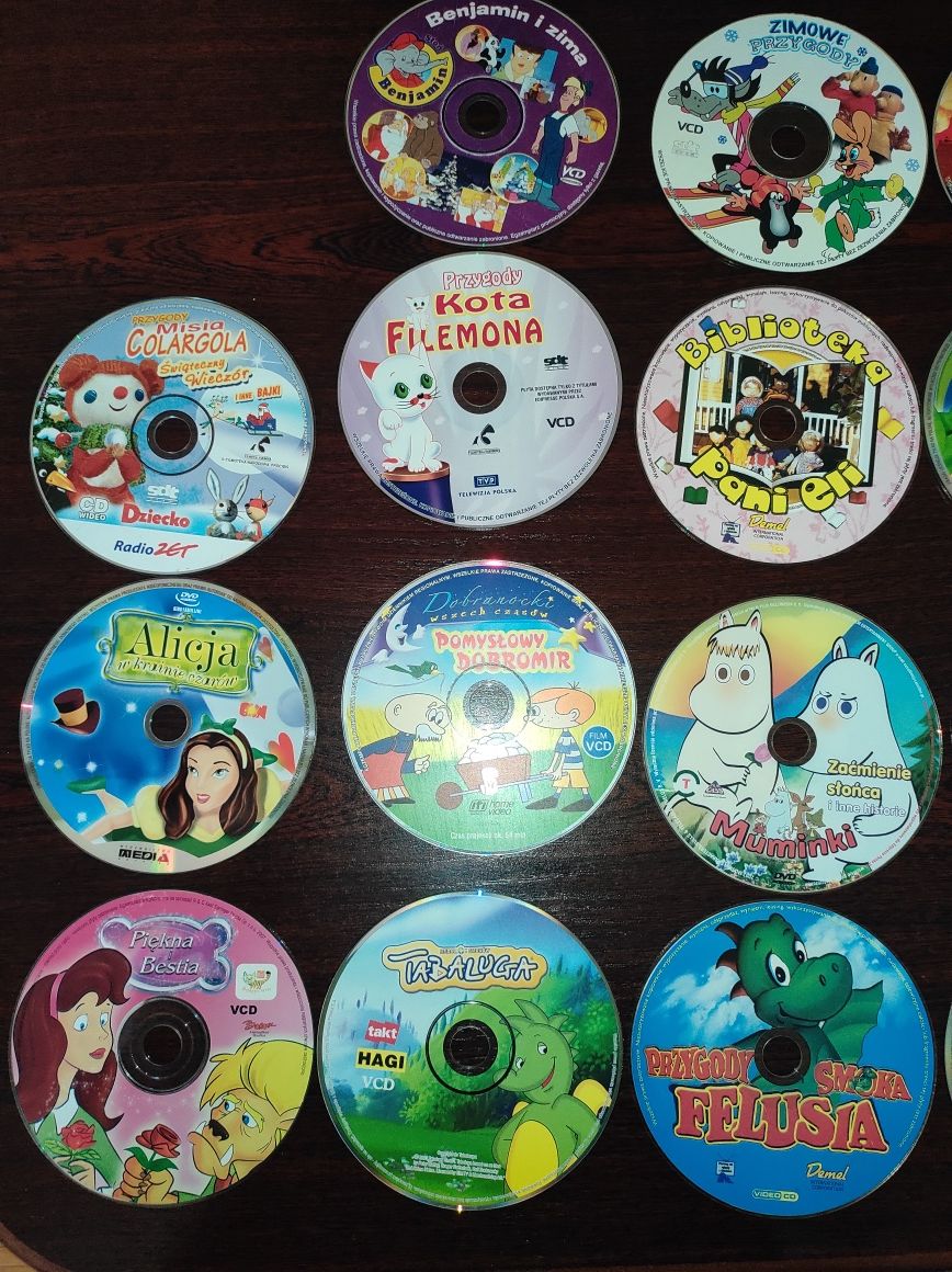 Bajki na DVD i VCD 23 płyty