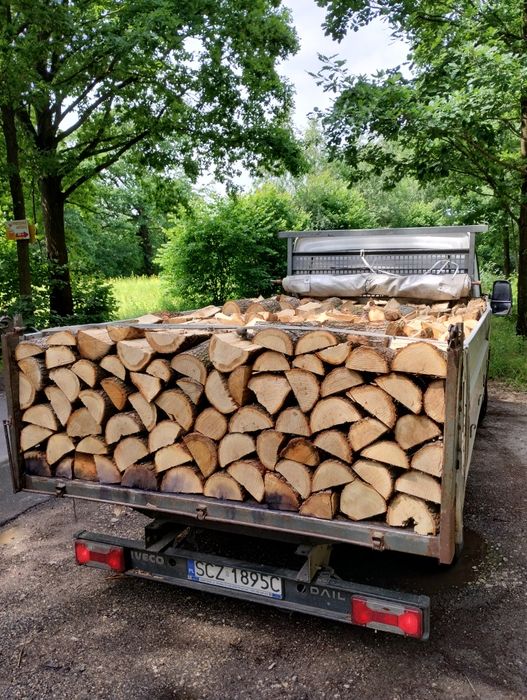 DĘBOWE kominkowe  opał, drewno  Transport 5mp. Sosna, brzoza, olcha