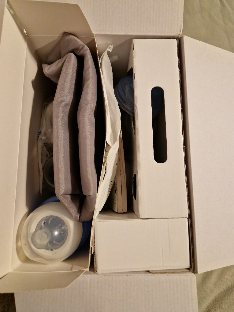 Duży zestaw Laktator elektryczny Philips Avent +10szt wore
