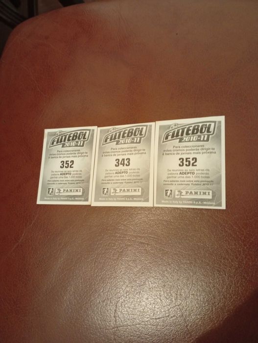 Cromos da Panini Craques do mundo