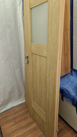 Drzwi lewe wewnętrzne z klamką i zamkiem 70cm