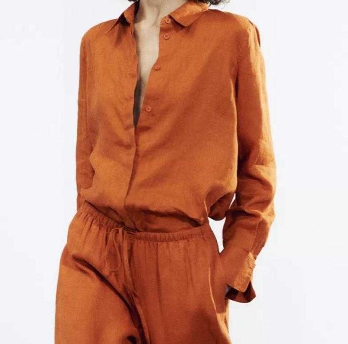 Костюм лен Zara dutti cucinelli