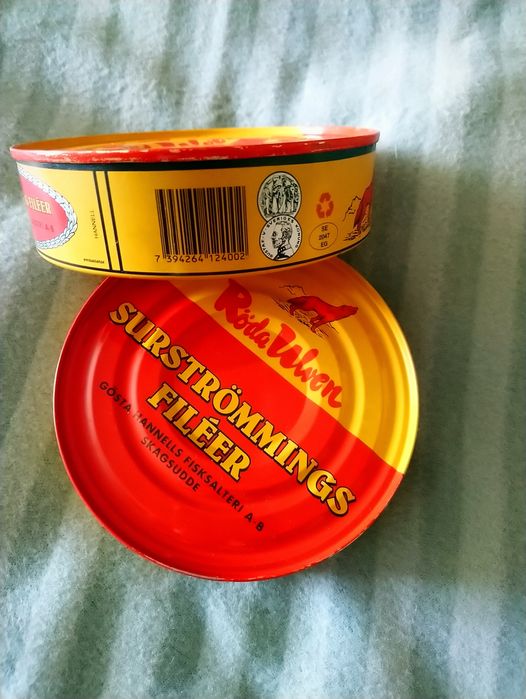 Рибна консерва сюрстреммінг Surstromming Roda Ulven 400 гр філе Швеція