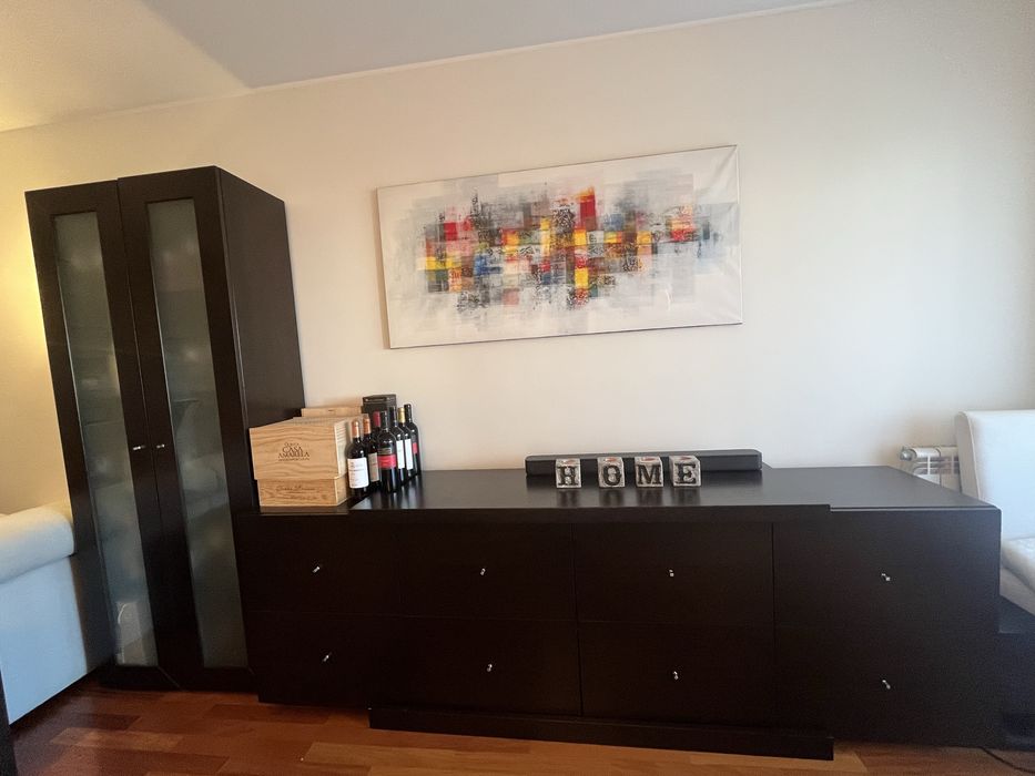 Mobiliario sala estar & jantar [madeira maciça - wengué]