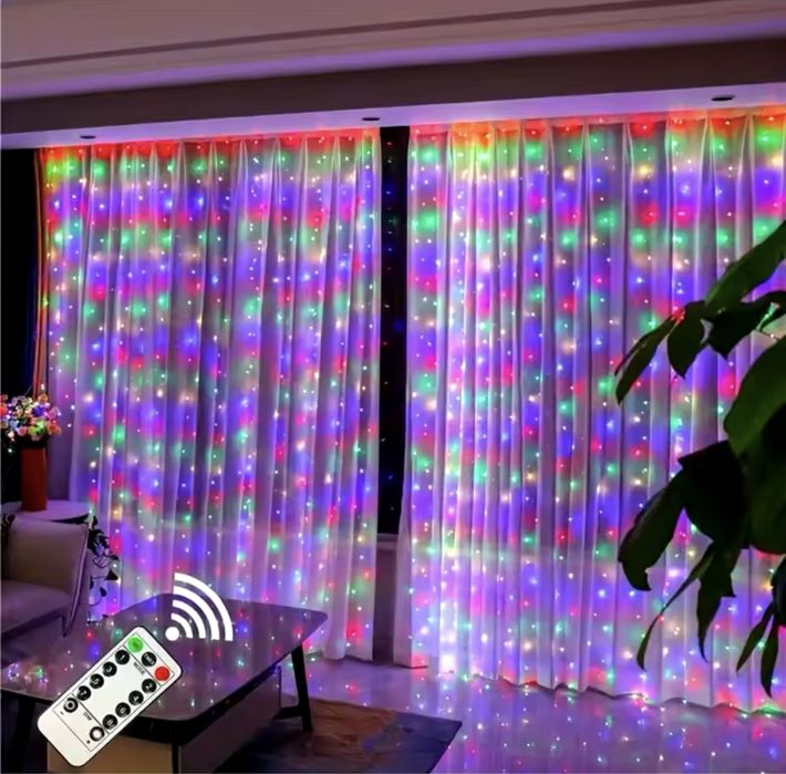 Гірлянда роса, гірлянда штора, герлянда роса, гірлянда, герлянда