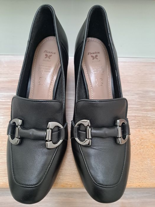 Nowe mokasyny Bata r.40 skóra naturalna