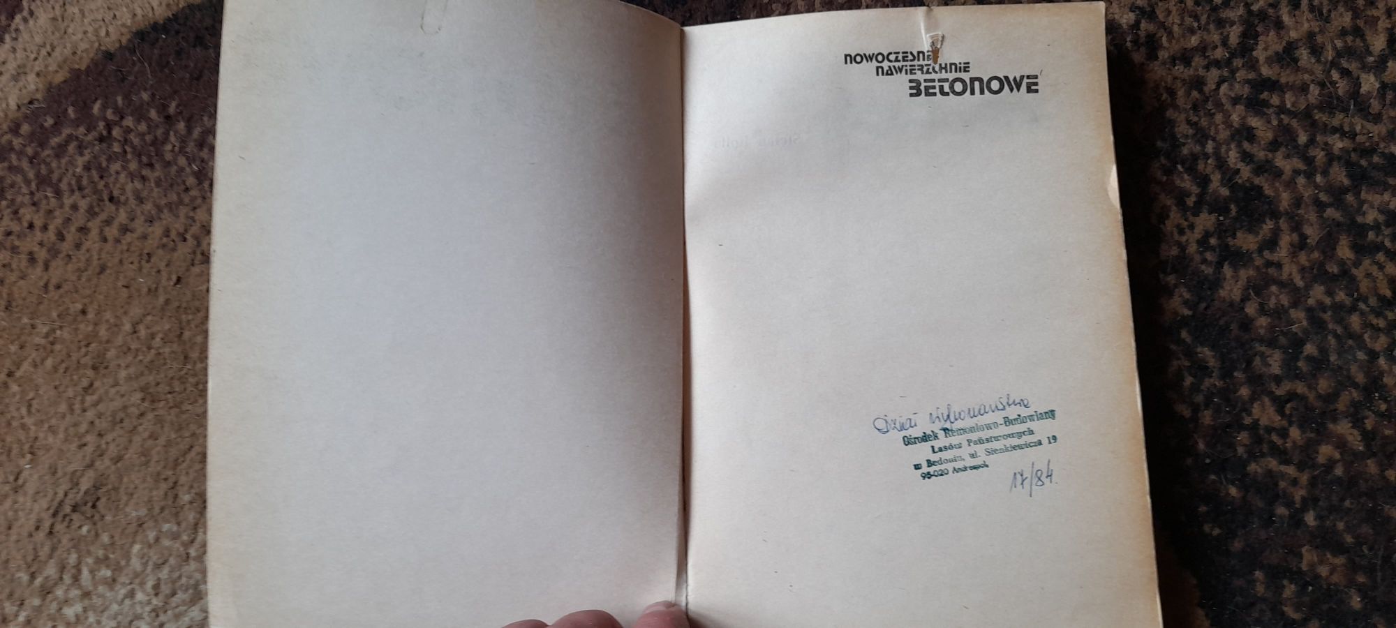 Nowoczesne nawierzchnie betonowe - Stefan Rolla Wyd I 1983