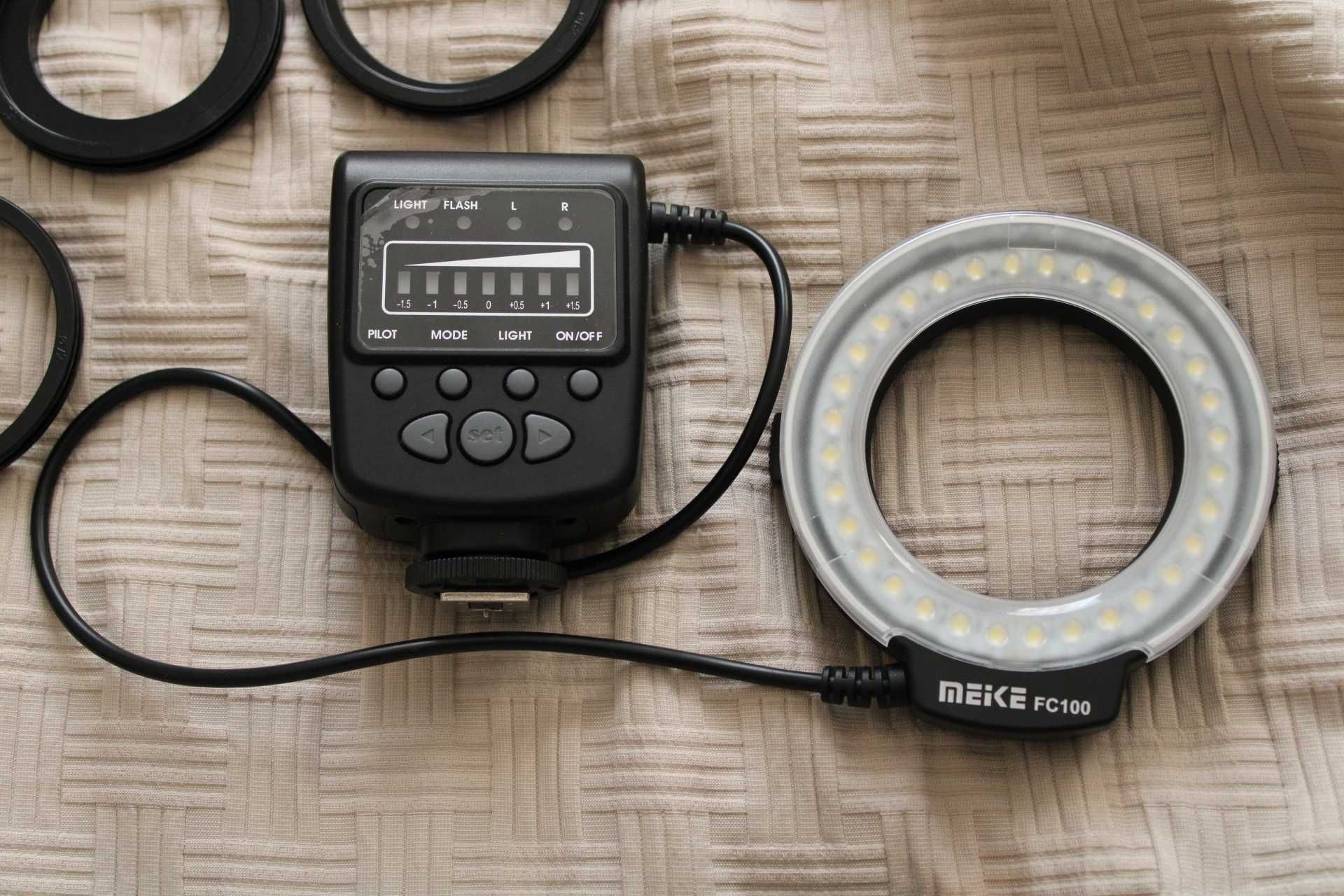 Meike FC-100 Macro Ring Flash Sony Canon Nikon МАКРО СПАЛАХ ВСПЫШКА