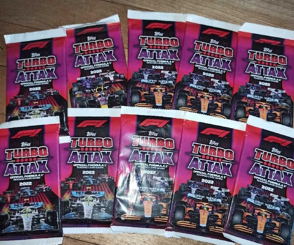 Topps Turbo Attax nowe saszetki F1/2022 karty 20 paczek 200 kart