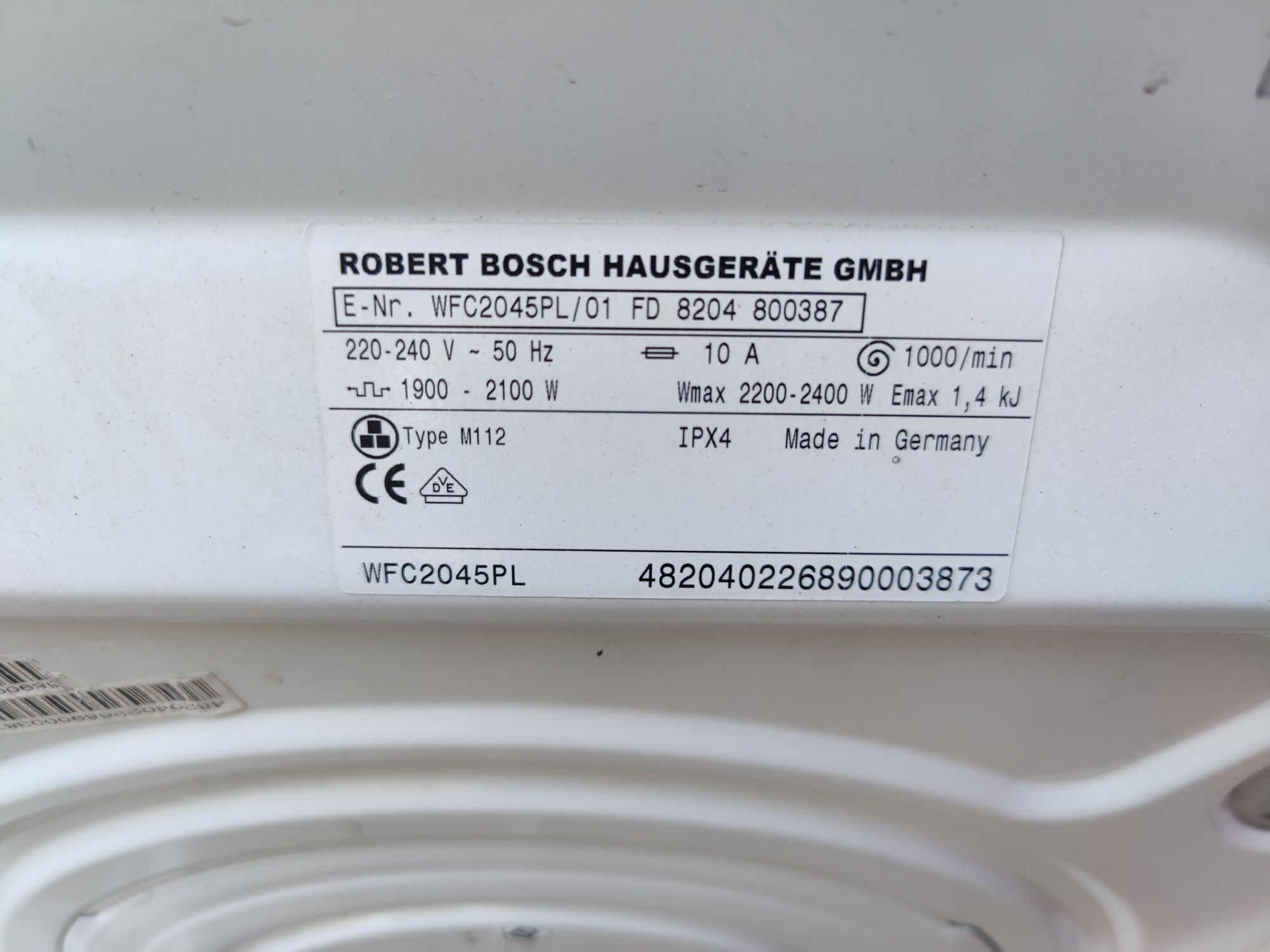 Pralka Bosch wfc 2045 na części