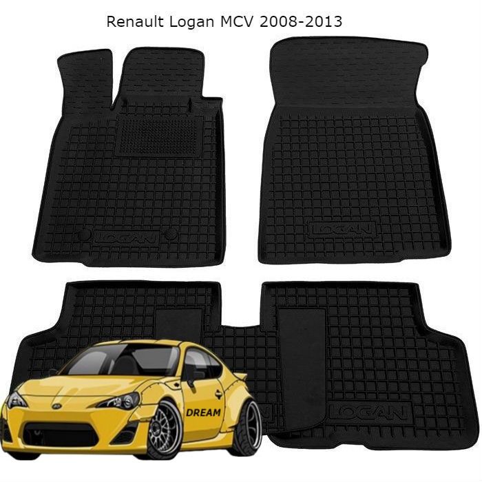 Коврики резиновые на Renault Megane/Logan/Trafic/Duster/Sandero/Kango