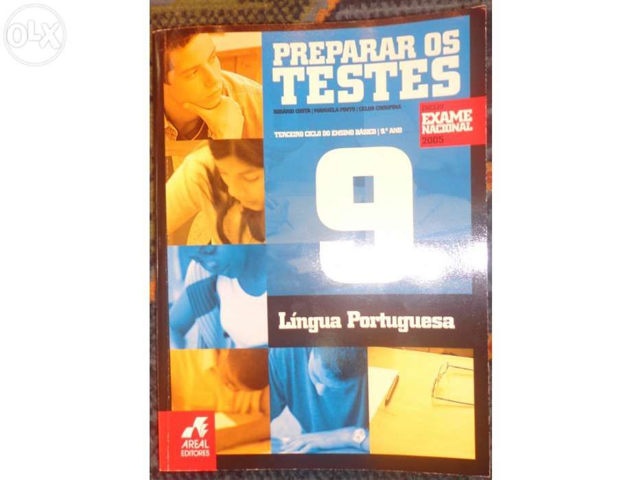 Livros "preparar os testes" do 9º ano de portugues e matematica