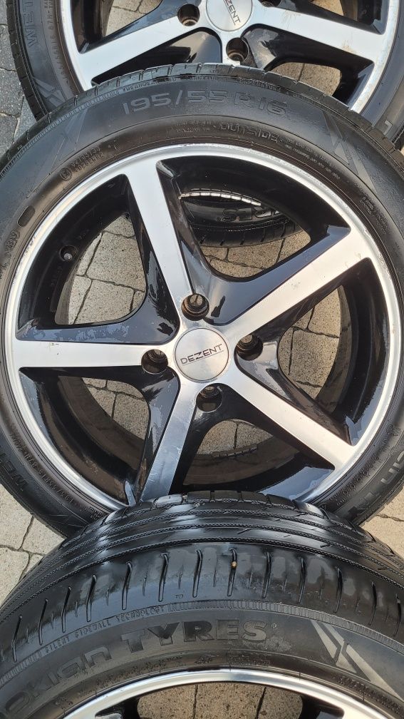 Koła felgi aluminiowe 16"  4x108 z oponami letnimi