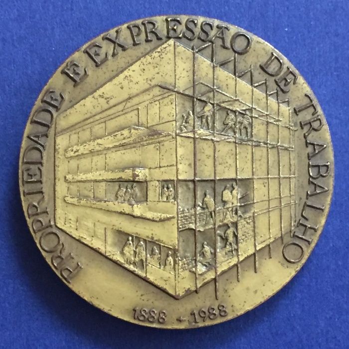 Associação Lisbonense Proprietários 1988 - 1º. centenário-medalha 40mm