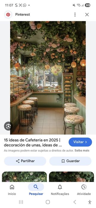 Renovação cafés ou confeitarias