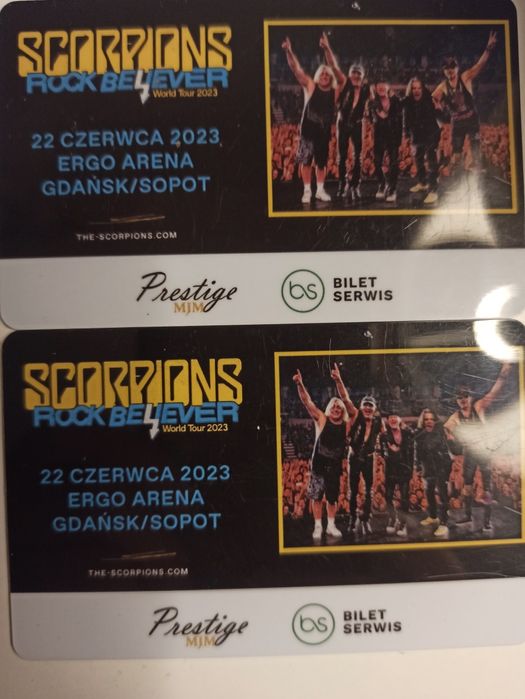 Bilety na koncert scorpions w gdańsku