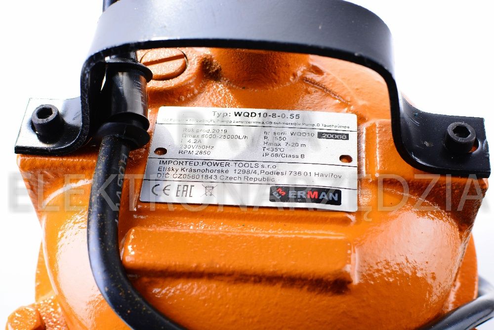 Nowa Pompa Do Szamba Wody Podlewania z Rozdrabniaczem 3100W Wyjście 2"