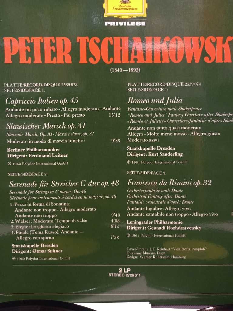 2 x Lp Peter Tschaikowsky dwie płyty winylowe