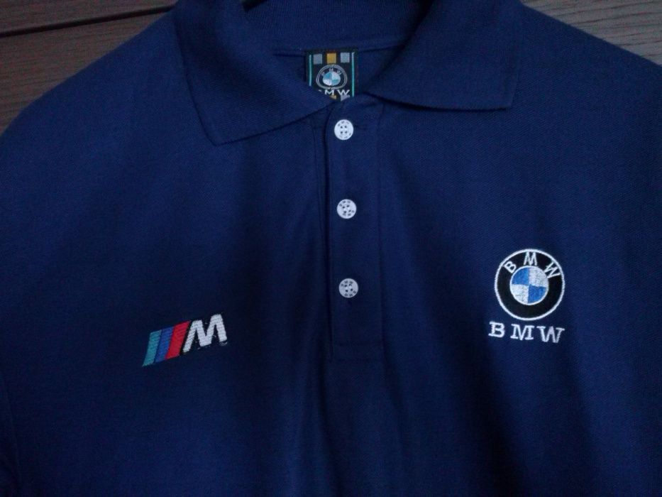 Koszulka polo BMW M Power T-shirt granatowa oryginalna 100% bawełna