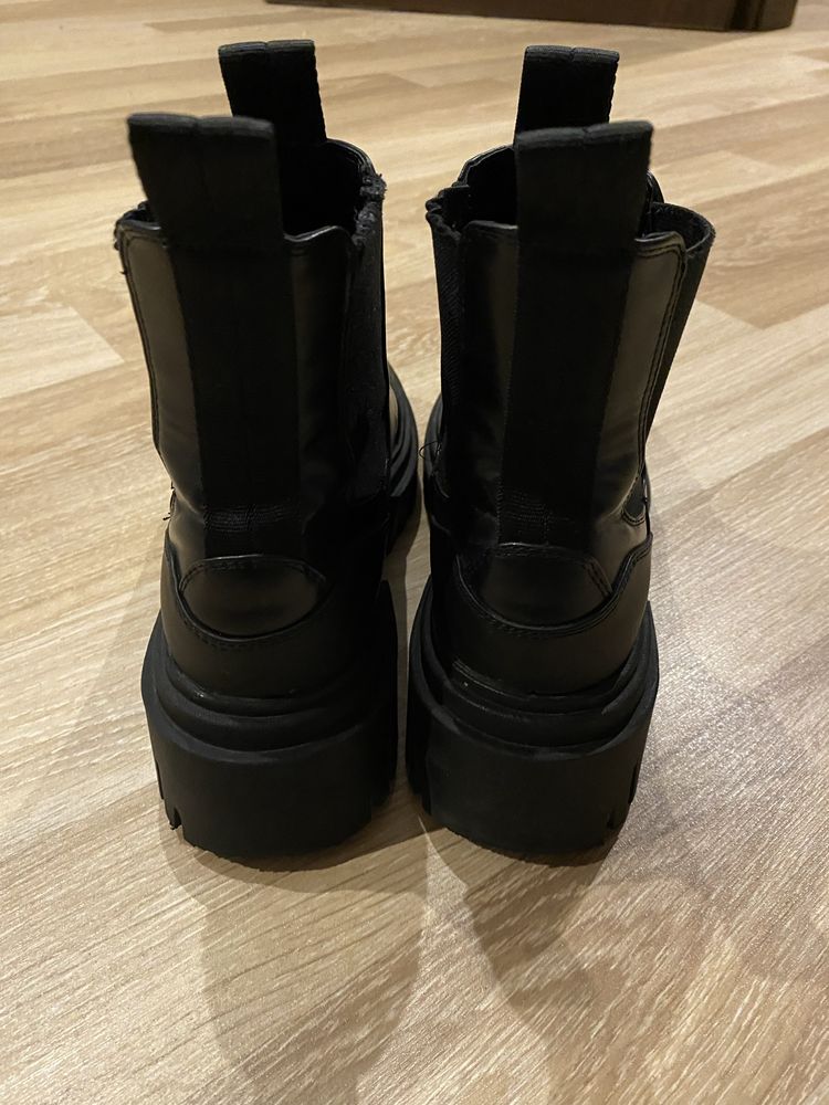 Botki czarne, ZARA, 38