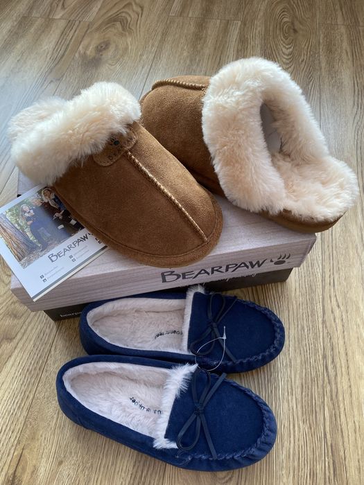 Домашні капці на хутрі: M&S - 35р./ BEARPAW - 39/40р. Нові