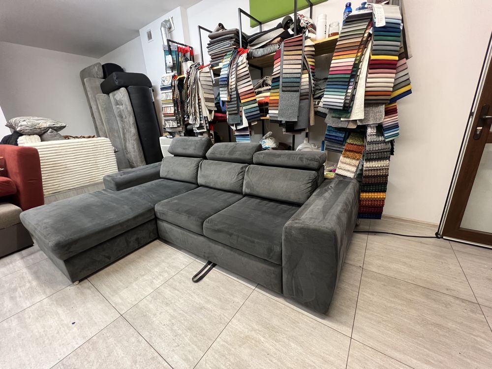 Piękny NAROŻNIK Salon OUTLET Loft Kanpa Narożna Transpot GRATIS