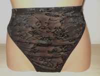 Czarne koronkowe damskie majtki M&S roz. XXL 44
